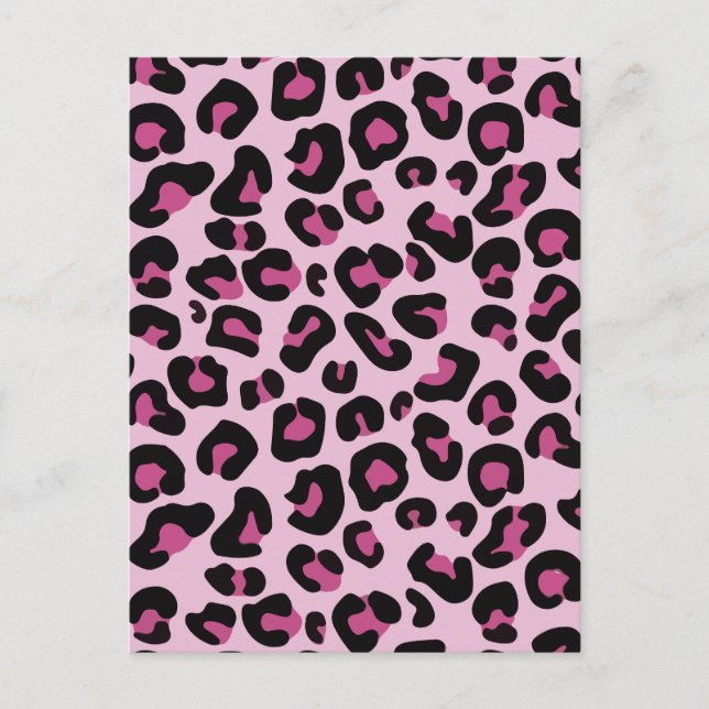 Cartão Postal De Festividades Leopardo (Frente)
