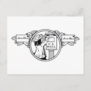 Cartão Postal De Festividades Letra Minúscula Escriturando Coloração de Natal