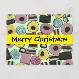 Cartão Postal De Festividades Licorice Assorice - Cartão-postal de Natal