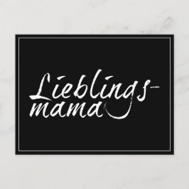 Cartão Postal De Festividades Lieblingsmama - weiß 0001