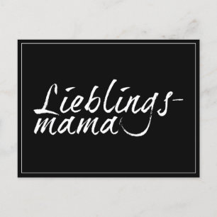 Cartão Postal De Festividades Lieblingsmama - weiß 0001