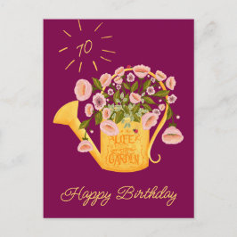 Cartão Postal De Festividades Life is better in the garden personalise card