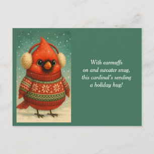 Cartão Postal De Festividades Lindos Cardinal Kids de Natal