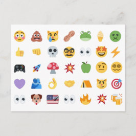 Cartão Postal De Festividades Linha do tempo de 35 emojis Roaring Kitty meme GME