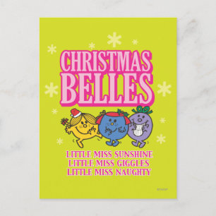 Cartão Postal De Festividades Little Miss Christmas Belles