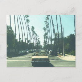 Cartão Postal De Festividades Little Yellow Car