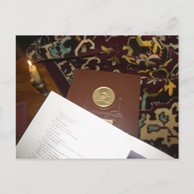 Cartão Postal De Festividades Livros do século passado (Frente)