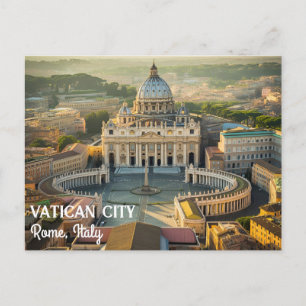 Cartão Postal De Festividades Locais Tranquilos na Cidade do Vaticano, Itália qu
