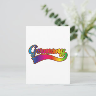 Cartão Postal De Festividades logotipo arco-íris da Alemanha