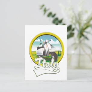 Cartão Postal De Festividades logotipo da Italy Scooter Travel