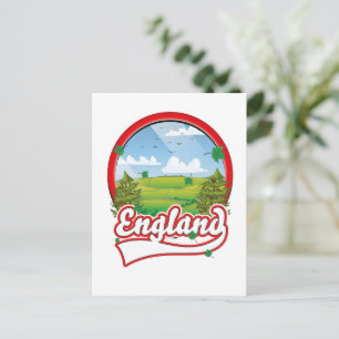 Cartão Postal De Festividades logotipo da viagem Inglaterra