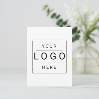 Cartão Postal De Festividades Logotipo Personalizado