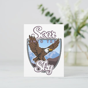 Cartão Postal De Festividades logotipo Voar para o Céu