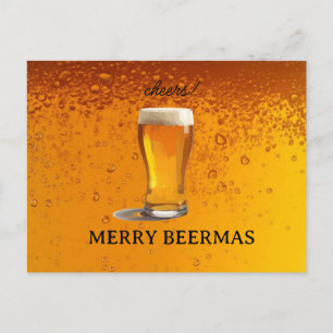 Cartão Postal De Festividades Loja de logotipo vintage de negócios de bar de cer