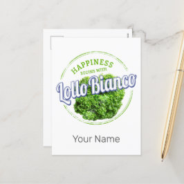Cartão Postal De Festividades Lollo Bianco Salad Vintage Lollo Bionda Vegan