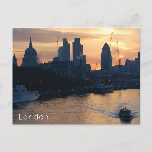 Cartão Postal De Festividades Londres (Frente)
