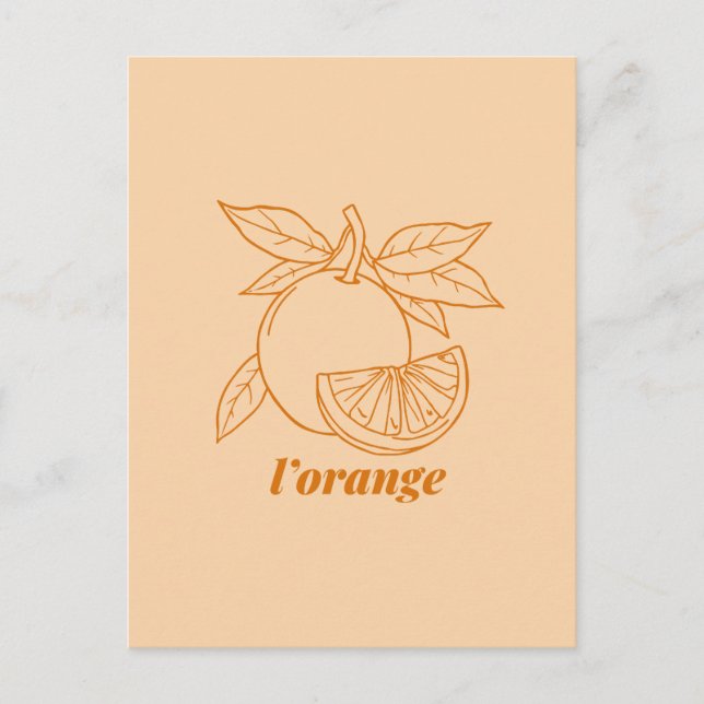 Cartão Postal De Festividades L'orange (Frente)