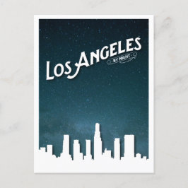 Cartão Postal De Festividades Los Angeles por Night Skyline - Los Angeles, Ca