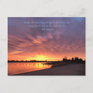 Cartão Postal De Festividades Louco De Mudar O Mundo