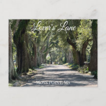 Lover's Lane, Moss Point, MS Postcard
