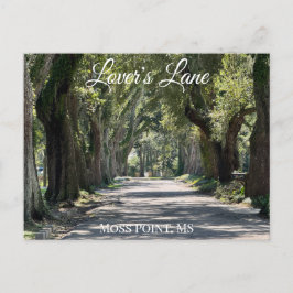 Cartão Postal De Festividades Lover's Lane, Moss Point, MS Postcard