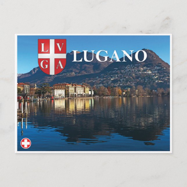 Cartão Postal De Festividades Lugano - Suiça (Frente)