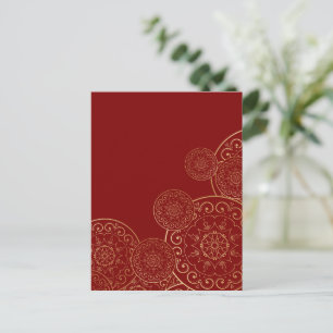 Cartão Postal De Festividades Luxury Mandala 50