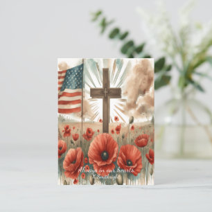 Cartão Postal De Festividades Luz do Sol Sobre O Valor Fallen