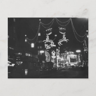 Cartão Postal De Festividades Luzes de Natal