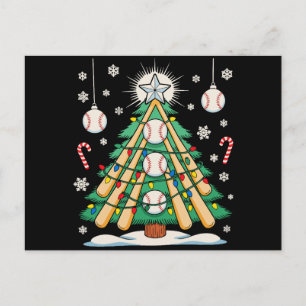 Cartão Postal De Festividades Luzes de Natal de Beisebol Enfeites de Árvore de N