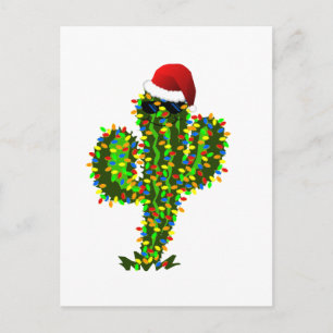 Cartão Postal De Festividades Luzes de Natal do Saguaro