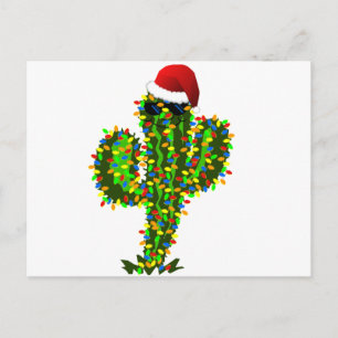 Cartão Postal De Festividades Luzes de Natal do Saguaro