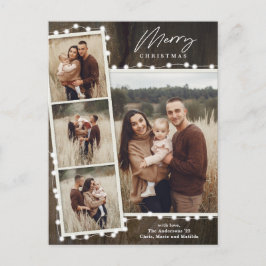 Cartão Postal De Festividades Luzes de Natal Russas 4 Colagem de Fotos