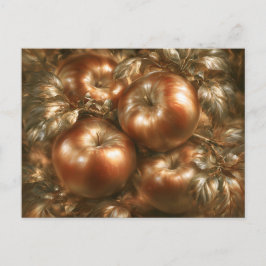 Cartão Postal De Festividades Maçãs