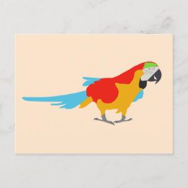 Cartão Postal De Festividades Macaw tropical colorido