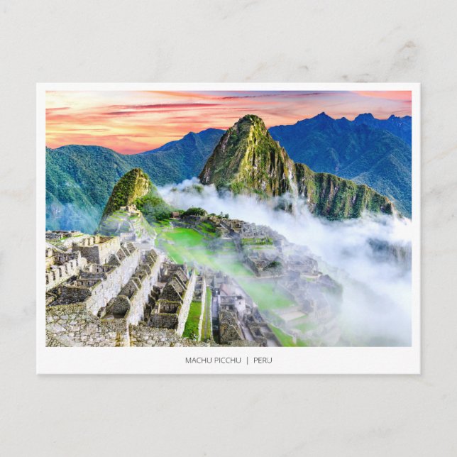 Cartão Postal De Festividades Machu Picchu, Peru (Frente)