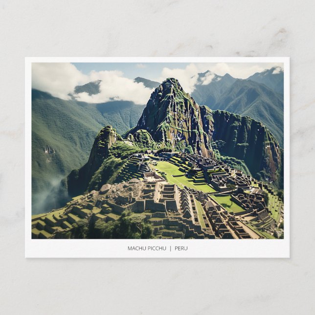 Cartão Postal De Festividades Machu Picchu, Peru (Frente)
