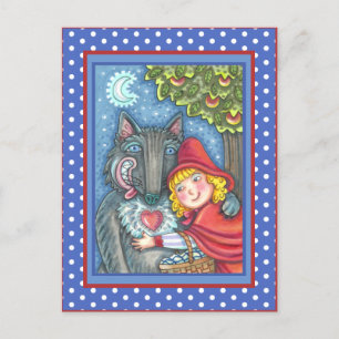 CARTÃO POSTAL DE FESTIVIDADES MADEIRA VERMELHA, OS LOBOS PRECISAM DE ABRAÇOS DEM