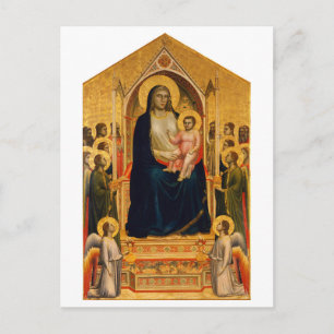 Cartão Postal De Festividades Madona Maestà de Ognissanti (Todos os Santos) de G