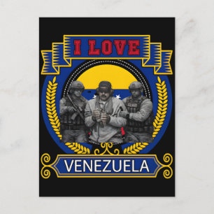 Cartão Postal De Festividades Maduro preso engraçado capturado ao vivo Venezuela