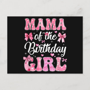 Cartão Postal De Festividades Mãe Do Arco De Coquetes Rosa Da Família Birthday G