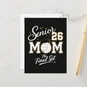 Cartão Postal De Festividades Mãe Sênior Turma de 2026 Volei