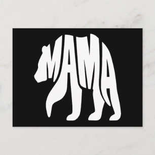 Cartão Postal De Festividades Mãe Urso