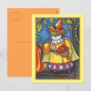 CARTÃO POSTAL DE FESTIVIDADES MÁGICAS E HORAS MÁGICAS, ASSISTENTE DE OWL