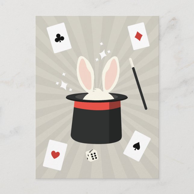 Cartão Postal De Festividades Mágico Show Mágico Kids (Frente)