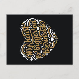 Cartão Postal De Festividades MAIOR NO DENTRO / Dia de os namorados Postal