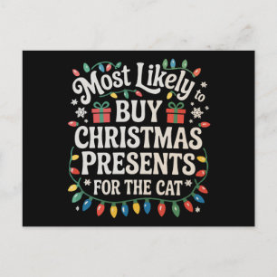 Cartão Postal De Festividades Mais Propenso a Comprar Presentes de Natal para o