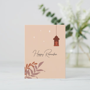 Cartão Postal De Festividades Maldito Ramadã Islâmico do Boho Personalizável
