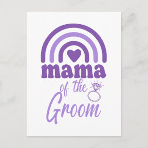 Cartão Postal De Festividades Mamãe do Groom