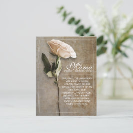 Cartão Postal De Festividades Mamãe - simplesmente insubstituível - posta de fér